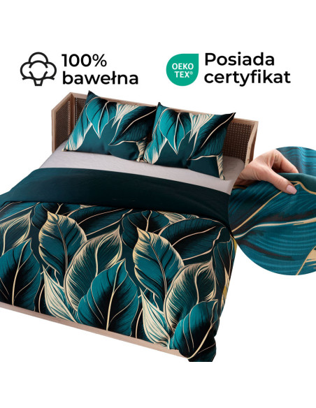 LEVI Komplet pościeli z bawełny satynowej 220x200cm 100098